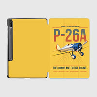 Thumbnail for Boeing P-26A Peashooter design on yellow samsung tablet tablet case