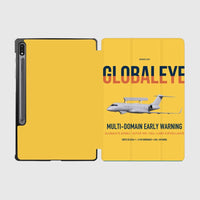 Thumbnail for Saab GlobalEye design on yellow samsung tablet tablet case