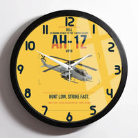 Thumbnail for Bell AH-1Z Viper design on yellow framed wall clock