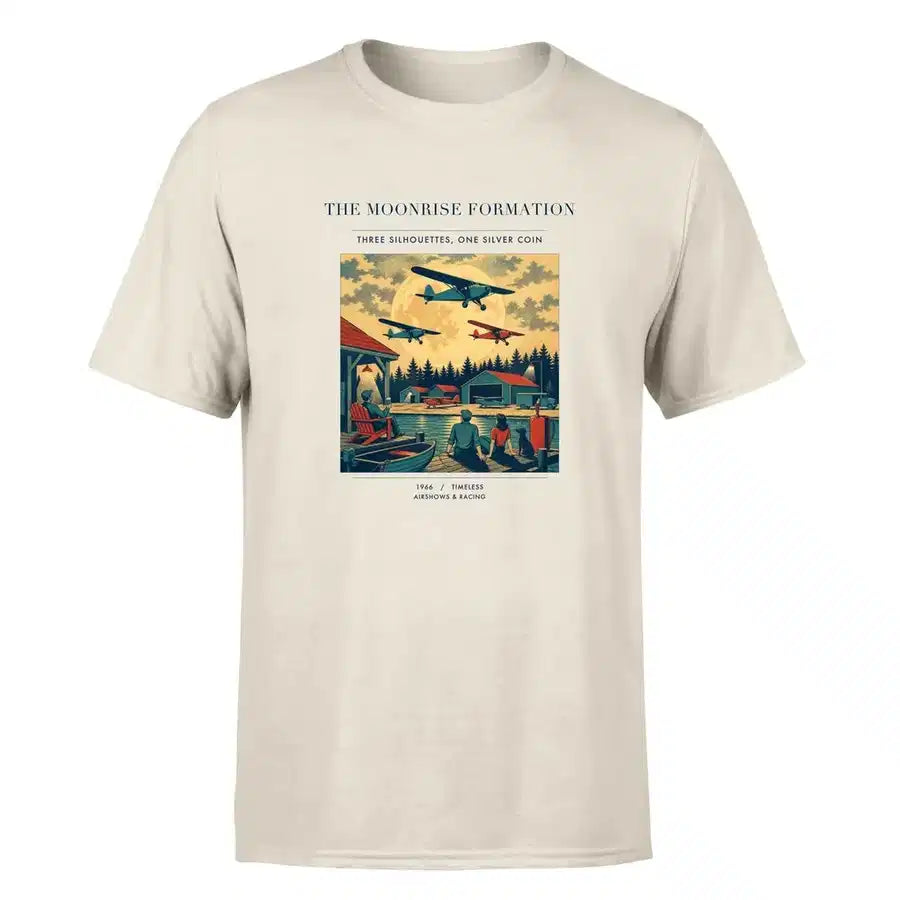 VINTAGE G4431 - The Moonrise Formation - Premium T-Shirt design on beige premium t shirt