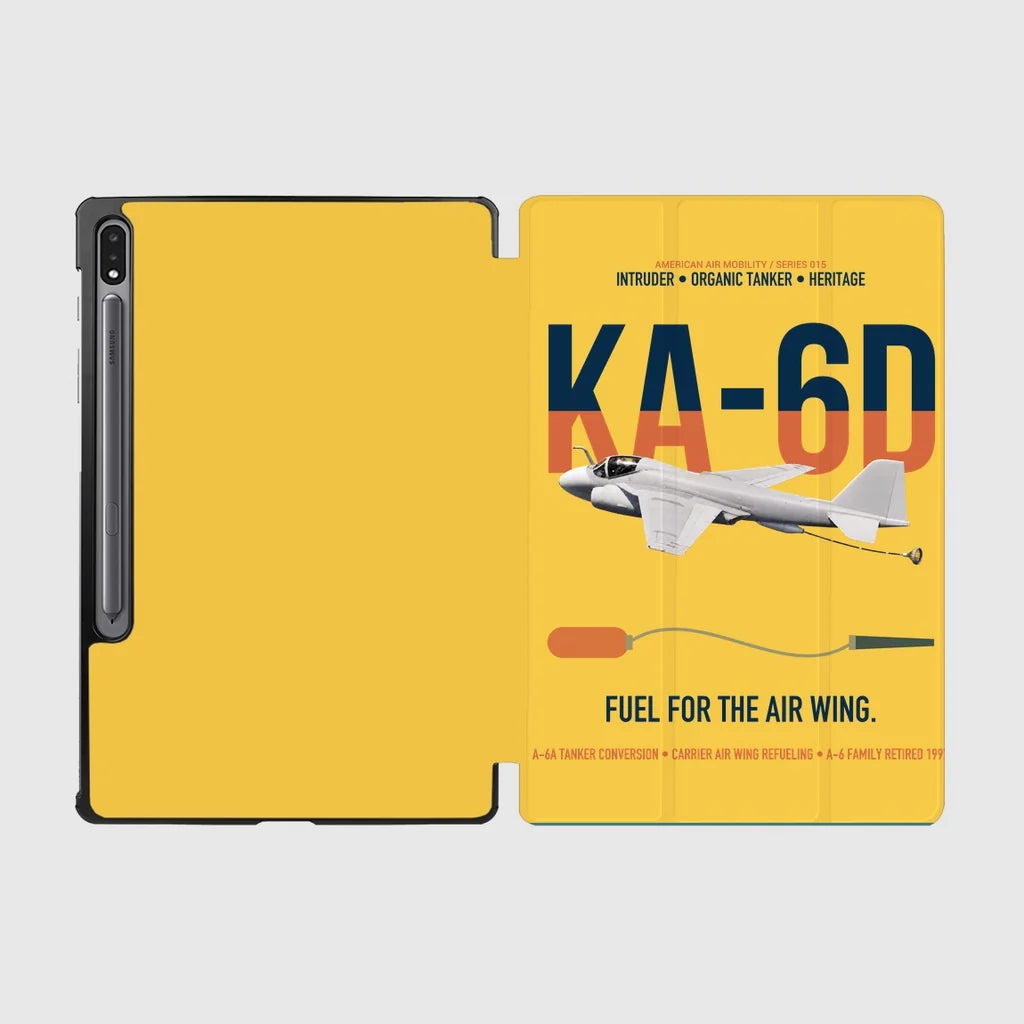 KA-6D Intruder design on yellow samsung tablet tablet case