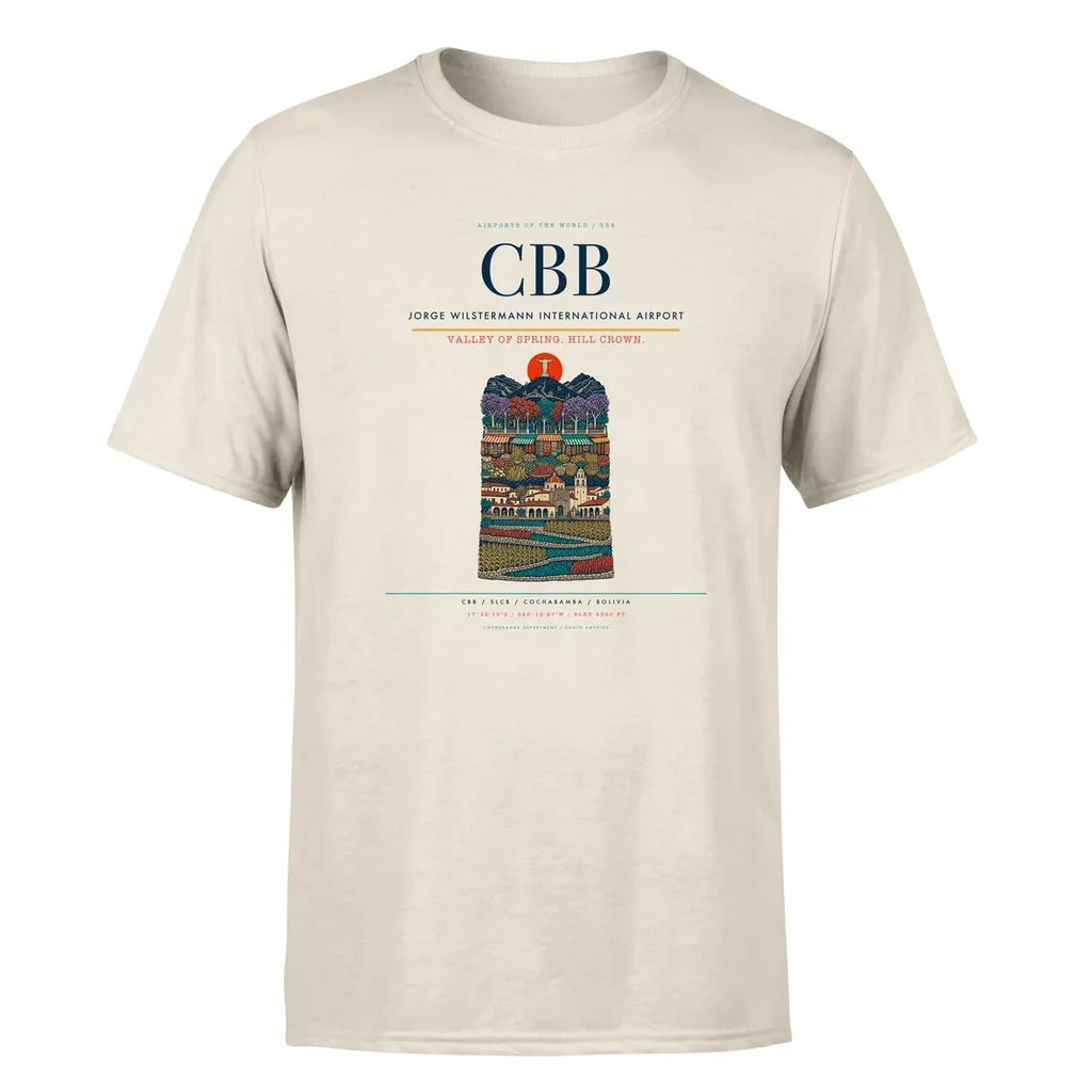 Cochabamba Airport (CBB) Premium T-Shirt Beige