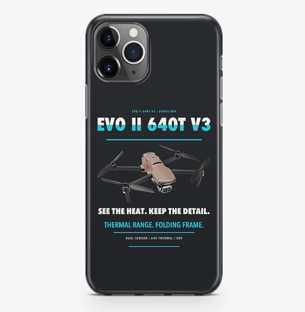 Autel EVO II Dual 640T V3 Case ProMax design on black iphone case promax