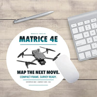 Thumbnail for DJI Matrice 4E design on white round mouse pad