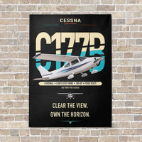 Thumbnail for Cessna 177B Cardinal vertical canvas print - no frame - black background