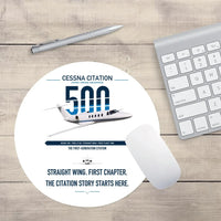 Thumbnail for Cessna Citation 500 - Citation I design on white round mouse pad