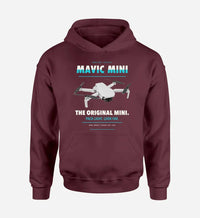 Thumbnail for DJI Mavic Mini design on dark red hoodie single side