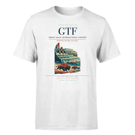 Single-Side Printing — Great Falls International Airport (GTF) Double-Side T-Shirt