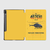 Thumbnail for Bell 407GXi design on yellow samsung tablet tablet case