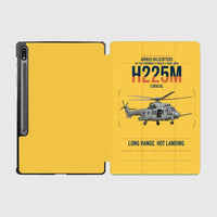 Thumbnail for Airbus Helicopters H225M Caracal design on yellow samsung tablet tablet case