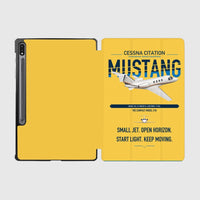 Thumbnail for Cessna Citation Mustang design on yellow samsung tablet tablet case