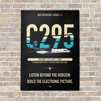 Thumbnail for Airbus C295 SIGINT vertical canvas print - no frame - black background