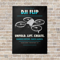 Thumbnail for DJI Flip vertical canvas print - no frame - black background