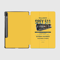 Thumbnail for SPEY 511 design on yellow samsung tablet tablet case