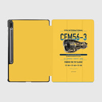 Thumbnail for CFM56-3 design on yellow samsung tablet tablet case