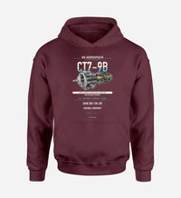 Thumbnail for CT7-9B design on dark red hoodie single side