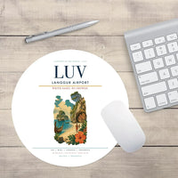 Thumbnail for Langgur Airport (LUV) design on white round mouse pad