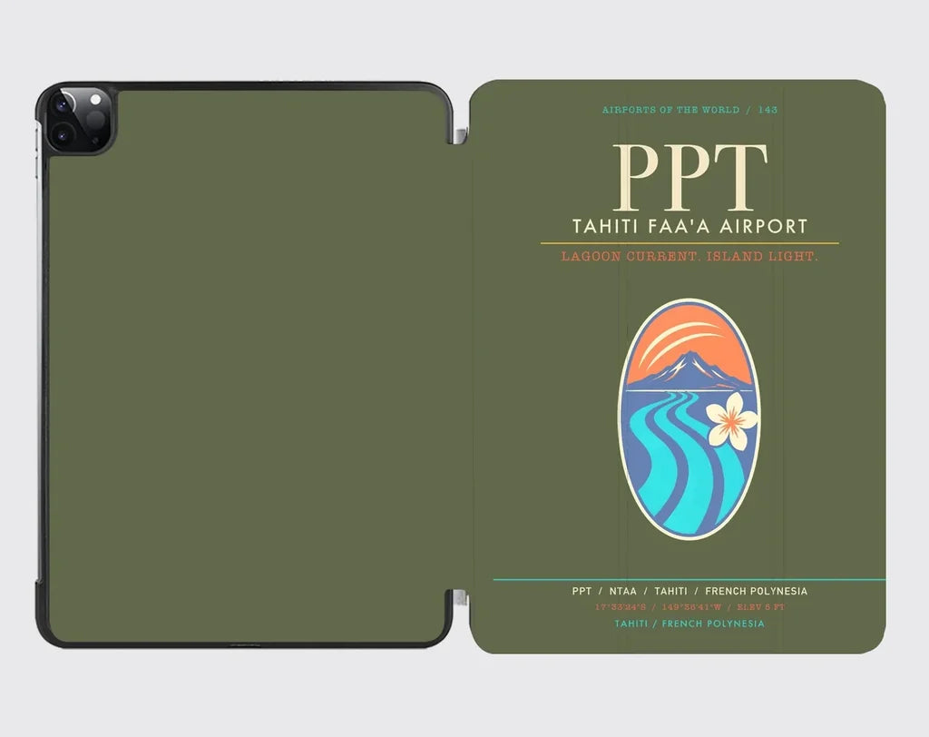 Tahiti Faa'a Airport PPT - Lagoon-Volcano Passage - Green Army