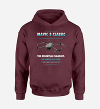 Thumbnail for DJI Mavic 3 Classic design on dark red hoodie single side