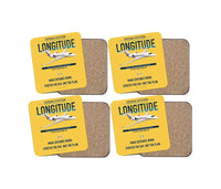 Thumbnail for Cessna Citation Longitude design on yellow 4 pieces set coaster