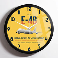 Thumbnail for E-4B Nightwatch design on yellow framed wall clock