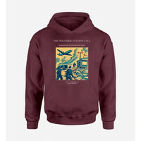 Thumbnail for VINTAGE G4288 - The Weather Station Call - Premium Hoodie design on darkred premium
