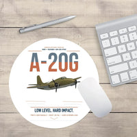 Thumbnail for A-20G Havoc design on white round mouse pad