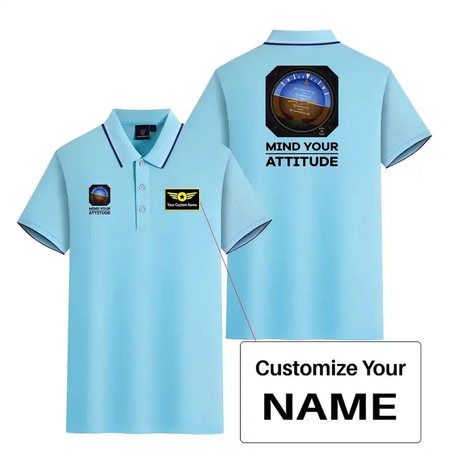 Customisable Mind Your Attitude Polo Shirt - view 19
