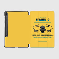Thumbnail for BRINC LEMUR 2 design on yellow samsung tablet tablet case