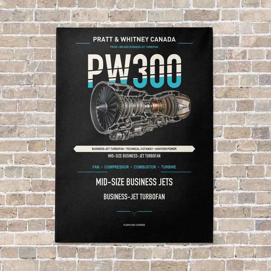 PW300 vertical canvas print - no frame - black background