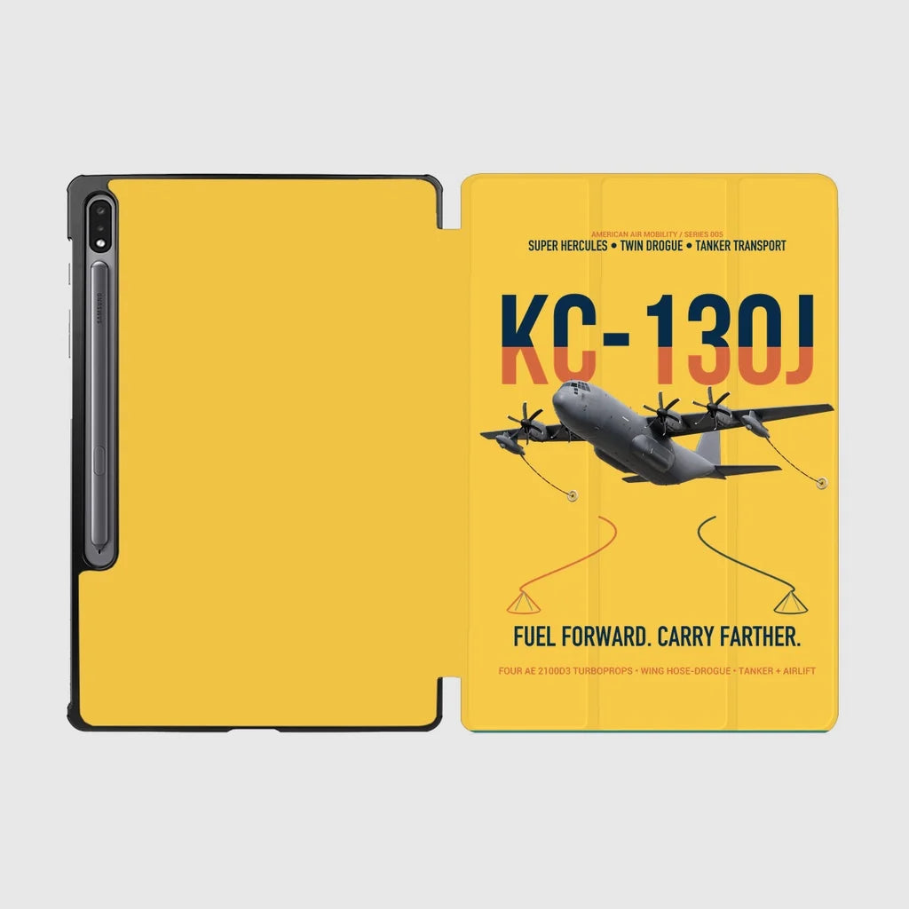 KC-130J SUPER HERCULES design on yellow samsung tablet tablet case