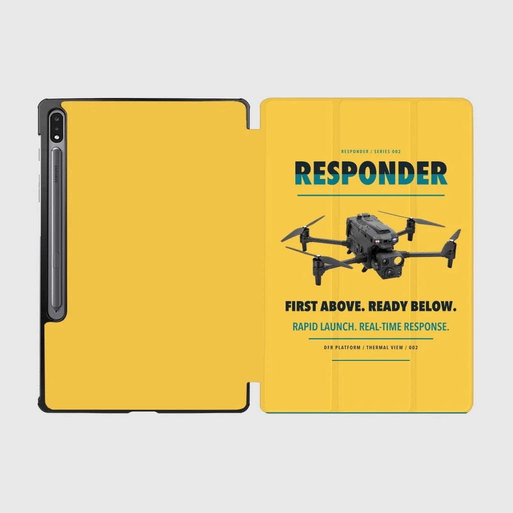 BRINC Responder design on yellow samsung tablet tablet case