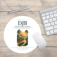 Thumbnail for Sultan Thaha Airport (DJB) design on white round mouse pad