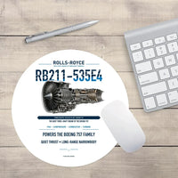Thumbnail for RB211-535E4 design on white round mouse pad