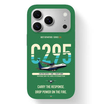 Thumbnail for Airbus C295 Firefighter Case design on green iphone case
