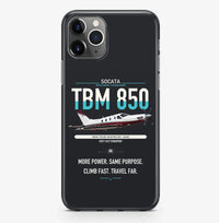 Thumbnail for Socata TBM 850 design on black magsafe iphone case, for iPhone Pro Max