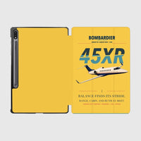 Thumbnail for Bombardier Learjet 45XR design on yellow samsung tablet tablet case