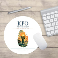 Thumbnail for Pohang Airport (KPO) design on white round mouse pad