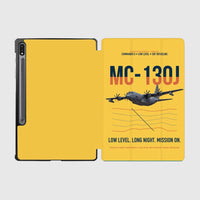 Thumbnail for MC-130J COMMANDO II design on yellow samsung tablet tablet case