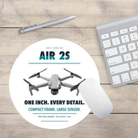 Thumbnail for DJI Air 2S design on white round mouse pad