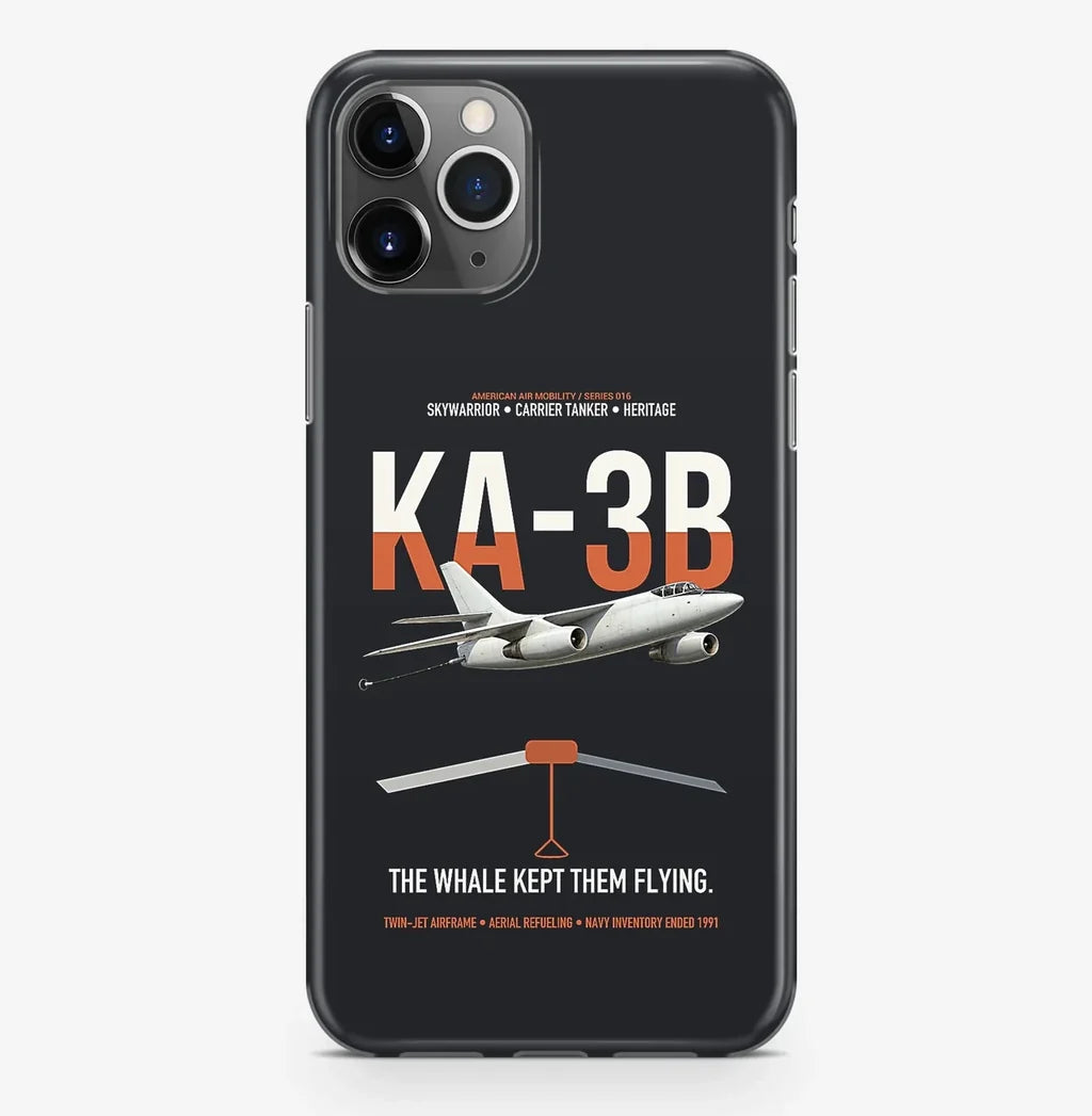 KA-3B Skywarrior design on black magsafe iphone case, for iPhone Pro Max