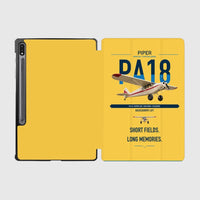 Thumbnail for Piper PA-18 Super Cub design on yellow samsung tablet tablet case