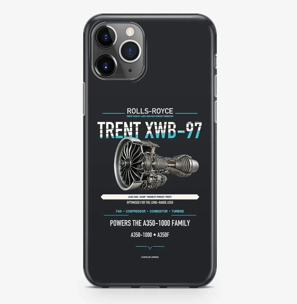 TRENT XWB-97 Case ProMax design on black iphone case promax