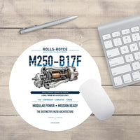 Thumbnail for M250-B17F design on white round mouse pad