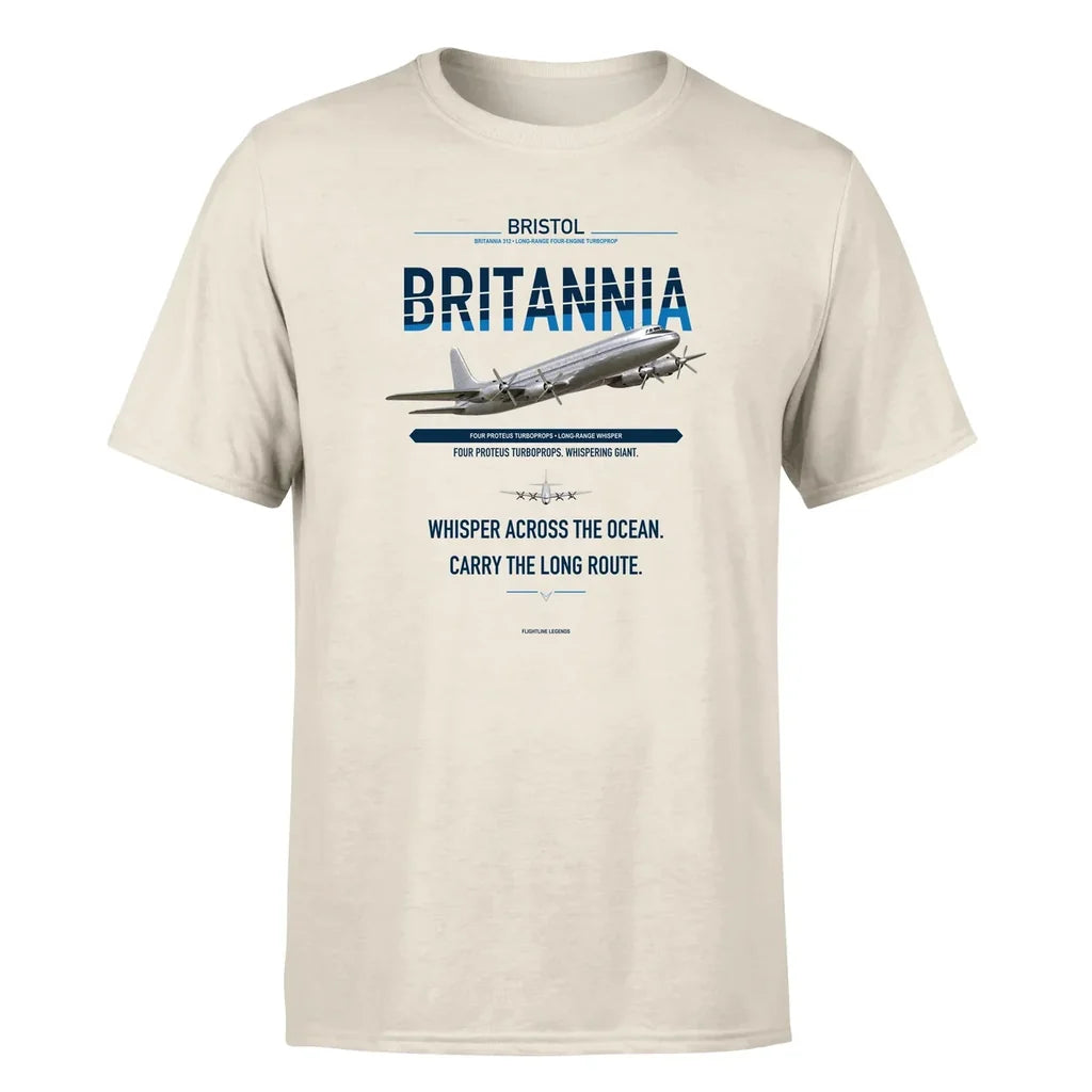 Bristol Britannia 312 design on beige single side