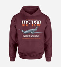 Thumbnail for MC-12W LIBERTY design on dark red hoodie single side