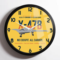 Thumbnail for X-47B UCAS-D Carrier Wing Without a Cockpit design on yellow framed wall clock