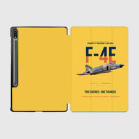 Thumbnail for F-4E Phantom II Two Engines One Thunder design on yellow samsung tablet tablet case