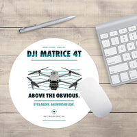 Thumbnail for DJI Matrice 4T design on white round mouse pad