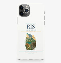 Thumbnail for Rishirifuji Airport (RIS) design on white iPhone 16 Pro MagSafe case
